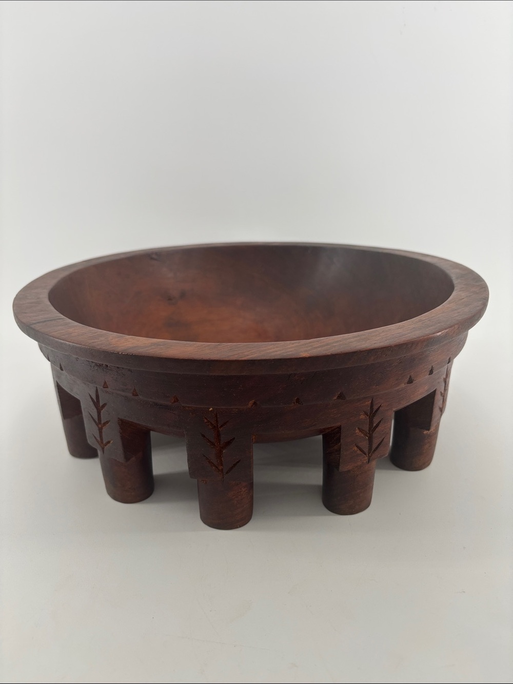 Vintage Samoan Tanoa Kava wooden bowl mid century Polynesian tiki decore